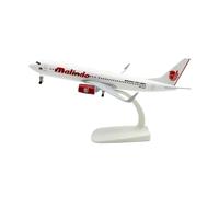 Avion Miniature Metal Modèle d'avion De Passagers B737-800 Malindo Airlines Échelle 1:400 en Alliage Moulé sous Pression Décoration De Salle