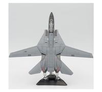 Avion Miniature Metal Modèle d'avion Militaire Alliage Moulé Pression Chasseur F-14A F14 Tomcat 1/72 Black Squadron Cadeau pour Adulte VF-41