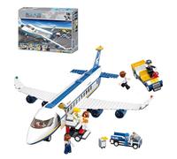 Avion Passager avec Travailleurs et camions - Compatible avec - 463 pièces