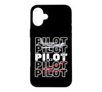 Avion Pilot Jet and Aviation Worker Captain Co-Pilot Crew Coque pour iPhone 16 Plus