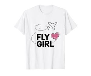 Avion Pilote Aviateur Aviation Jeune Fille Qui Vole T-Shirt