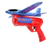 Avion planeur rotatif, jouet volant éducatif, à lancer à la main de 15 pouces avec vol long, avion en mousse avec conception légère et sûre, extérieur, jardin, parc, plage, camping, école, anniv