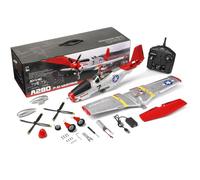 Avion RC maquette, 4 canaux, sans balais, A280, Rouge argent, prêt à voler | EPP et plastique technique, pièces démontables, servos numériques, envergure selon modèle