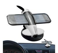 Avion solaire rotatif | Décoration d'avion à énergie solaire pour tableau de bord de voiture, figurine décorative pour tableau de bord de voiture - Cadeau pour femmes, hommes et parents