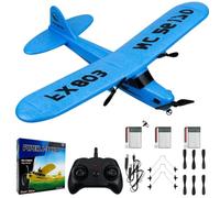 Avion télécommandé à aile fixe 2,4 GHz 2 canaux, 340 mm d'envergure à | Jouet d'avion durable prêt à voler, adapté pour les débutants en sports de plein air pour les enfants et les adultes