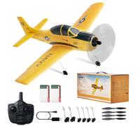VEVOR Avion RC télécommandé 2,4 GHz à 4 canaux stabilisateur gyroscopique à 6 axes, jouet d'avion formateur mousse EPP prêts à voler, facile à piloter pour adultes, enfants, débutants, garçons, filles