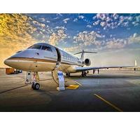 Avions au Terminal - Puzzle de 1000 pièces - Jeu de société Classique, créatif et éducatif Anti-Stress pour Adultes (38 x 52 cm)