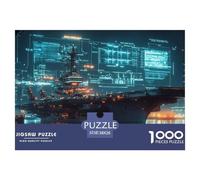 Avions Carrier 1000 Piece Jigsaw Puzzle for Adults Educhational Games Stress Relief Puzzle Cultivate The Spirit of Teamwork for The Whole for Women, Gifts for Men 38x26cm/1000pcs