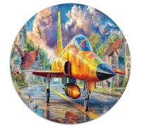 Avions d'attaque Jigsaw Puzzle Jeu De Décompression 1000 Pièces Village Puzzle Art Déco Idées Cadeaux pour Adultes Et Enfants À Partir De 12 Ans 1000pcs (67.5x67.5cm)