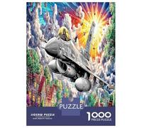 Avions d'attaque Jigsaw Puzzle Jeu Difficile pour Les 1000 Piece Village Puzzles Jouet Éduchatif Idées Cadeaux Aux Adultes Et Enfants 38x26cm/1000pcs