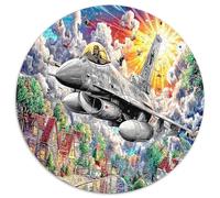 Avions d'attaque Jigsaw Puzzle Jeux D'intelligence 1000 Pièces Village Puzzle Jouet Éduchatif Idées Cadeaux pour Adultes Et Enfants À Partir De 14 Ans 1000pcs (67.5x67.5cm)