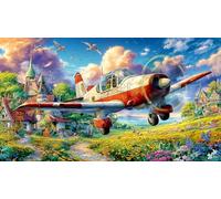 Avions d'attaque Puzzle 1000 pièces en Papier recyclé - Jeu extrêmement Difficile Activité à Domicile pour Adultes 38x52/1000pcs