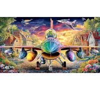 Avions d'attaque Puzzle 1000 pièces - Jeu Difficile en Papier recyclé Activité à Domicile Cadeau 75x50/1000pcs