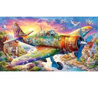 Avions d'attaque Puzzle 1000 pièces pour Adultes et Enfants - Jeu extrêmement Difficile & Stimulant Idée Cadeau Parfaite 38x52/1000pcs