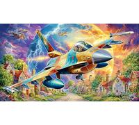 Avions d'attaque Puzzle 1000 pièces pour Adultes - Jeu extrêmement Difficile & Stimulant Idée Cadeau Parfaite 75x50/1000pcs