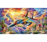 Avions d'attaque Puzzle 1000 pièces pour Adultes - Papier recyclé Jeu éduchatiF & Détente Jeu Familial 38x52/1000pcs