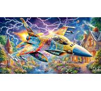 Avions d'attaque Puzzle pour Adultes 1000 pièces - Jeu éduchatiF & Détente Idée Cadeau Parfaite pour Adultes 38x52/1000pcs