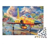 Avions d'attaque Puzzle Premium 1000 Pièces pour Adultes Et Enfants, Avion Jet, Soulagement du Stress, Entraînement Cérébral, Cadeau, Décoration 70x50cm/1000pcs