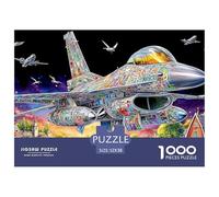Avions d'attaque Puzzles 1000 Pièces Adultes Et Enfants Décoration D Intérieur Enfants Cadeaux Jouets De Jeu Stimulants 52x38cm/1000pcs