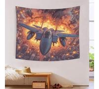 avions de chasse 3D Effet Tapisserie Art Mural Tapisserie Murales Décoration Murale En Tissu Pour La Décoration De Chambre À Coucher, Décorations Murales, Art Mural, Nappes Tapisseries 100cmx150cm
