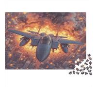 Avions de Chasse Puzzle 1000 Pièces Cadeau Unique Flames of War Jeu Éducatif Défi Jouet À De Qualité Supérieure Peinture Art pour Adultes Et Enfants 1000pcs (75x50cm)