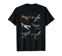 Avions de Combat de la WW2 T-Shirt Graphique avec Valeur