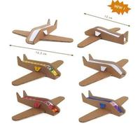 Avions en carton - Mes avions en carton - 6 avions à assembler et colorier