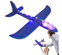 Avions en Mousse | Jouets Lumineux pour Avions Planeurs - Modèle De 48 Cm Corps Résistant, Facile À Lancer Et Vol Longue Distance | Jeu Interactif en Plein Air Amusant pour, Garçons