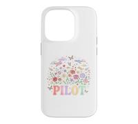 Avions Floraux fantaisistes - Rêve d'aviation Coque pour iPhone 14 Pro