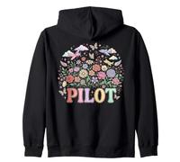 Avions Floraux fantaisistes - Rêve d'aviation Sweat à Capuche