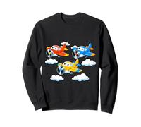 Avions Mignons de Dessin animé Volant Avion coloré Enfants Sweatshirt