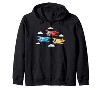 Avions Mignons de Dessin animé Volant coloré Avion Art Sweat à Capuche
