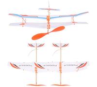 Avions Planeurs À Propulsion Élastique 3 Pièces - Jouets d'avion en Mousse Lancés À La Main pour Enfants, Modèle d'avion pour Jeux en Plein Air, pour Fête Et Activités Familiales