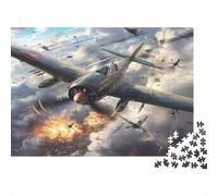Avions Seconde Guerre Puzzle 1000 Pièces Adulte avec Couleurs Éclatantes, Jeu De Puzzle Classique défi Entre Amis pour Un Tableau À Encadrer, Superbe Idée Cadeau 52x38cm/1000pcs