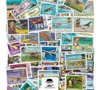 Avions Timbres Poste de Collection Déclinaison 100 Timbres Différents