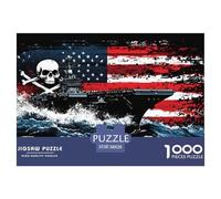 Avions Voiturerier1000 Pièces Aquarelle Puzzle Drapeau pour Adultes Jeu D'Intelligence Premium avec Défis Del'art DeLaDécoRation 38x26cm/1000pcs