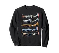 Avions WW2 P51 Mustang F4U Corsair B17 P47 Thunderbolt Sweatshirt