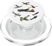 Avions WW2 Warbirds P-51 F-4U B-17 Messerschmit PopSockets PopGrip pour MagSafe