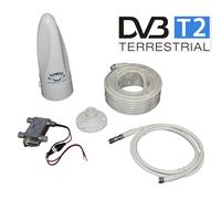 Avior Glomex Extérieur Numérique TV DVB-T2 HD Antenne Bateau Yacht UKW Neuf