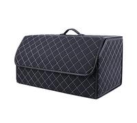 AVIRAA Sacs pour Coffre De Voiture Cuir Rangements pour Coffre pour Mercedes Benz V-Class V220d V250d V300d L Boîte Rangement Voiture Pliante Accessoires Auto, Black Beige XL