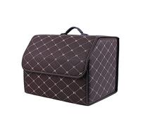 AVIRAA Sacs pour Coffre De Voiture Cuir Rangements pour Coffre pour Mercedes Benz V-Class V220d V250d V300d L Boîte Rangement Voiture Pliante Accessoires Auto, Coffee L