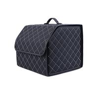 AVIRAA Sacs pour Coffre De Voiture Cuir Rangements pour Coffre pour Mercedes Benz V-Class V220d V250d V300d L Boîte Rangement Voiture Pliante Accessoires Auto, Black Beige M