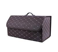 AVIRAA Sacs pour Coffre De Voiture Cuir Rangements pour Coffre pour Mercedes Benz V-Class V220d V250d V300d L Boîte Rangement Voiture Pliante Accessoires Auto, Coffee XL