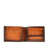 AVIREX, Collection Bell, Portefeuille pour homme en cuir avec protection RFID - Style vintage, cuir véritable tamponné à la main, 9 porte-cartes, poche porte-monnaie, double compartiment billets