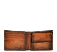 Avirex, Collection Bell, Portefeuille pour homme en cuir - Style vintage, cuir véritable tamponné à la main, protection RFID, avec porte-monnaie, porte-cartes et compartiment de billets, Vintage Brown