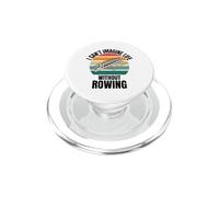 Aviron rétro : Je ne Peux Pas Imaginer la Vie sans Ramer PopSockets PopGrip pour MagSafe