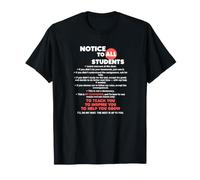 Avis à Tous Les élèves Responsabilité en Classe T-Shirt