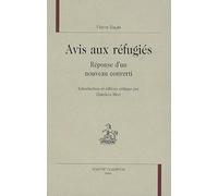 Avis aux réfugiés : Réponse d'un nouveau converti