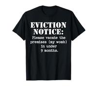 Avis d'expulsion annonce de bébé drôle révélation de grossesse T-Shirt