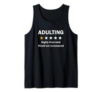 Avis sur Adulting One Star | Ne recommanderait Pas Un Parent drôle Débardeur